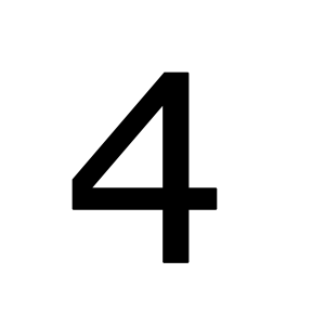 Number 4 PNG