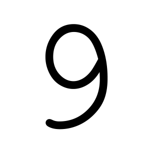 Number 9 PNG