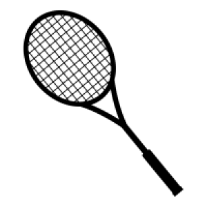 Badminton racket PNG image