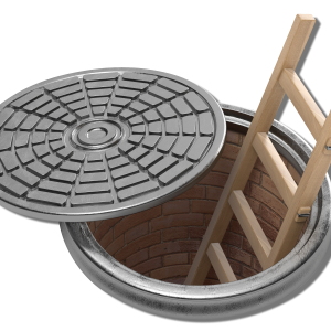open manhole cover PNG image