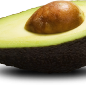 Cutted green avocado PNG