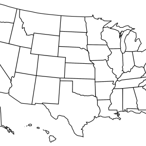 USA map PNG