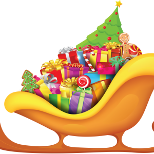 Santa sleigh PNG