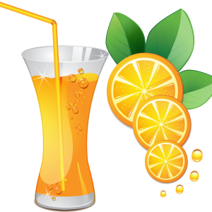 Orange juice PNG image