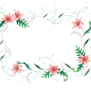 Floral frame PNG