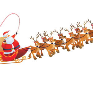 Santa sleigh PNG