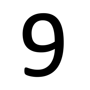Number 9 PNG