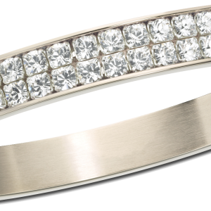 silver ring with diamonds PNG