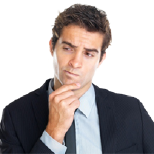 Thinking man PNG