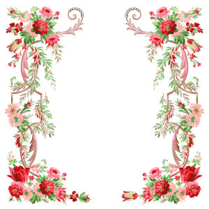 Floral frame PNG