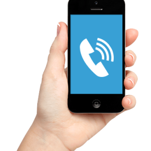 Phone in hand PNG