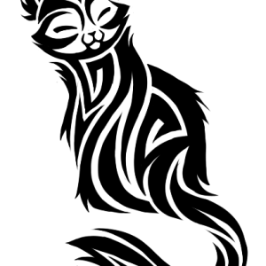 Cat tattoo PNG image