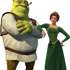 Shrek and Fiona PNG