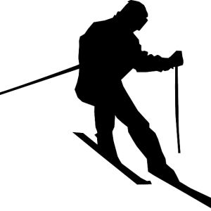 Skiing PNG