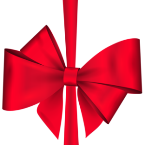 red ribbon bow PNG