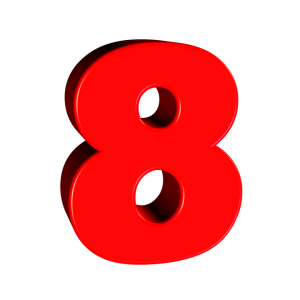 number 8 PNG