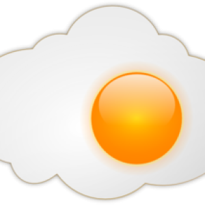 Fried egg PNG image