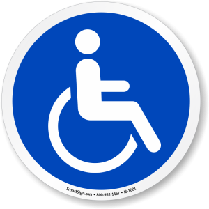 Disabled handicap symbol PNG