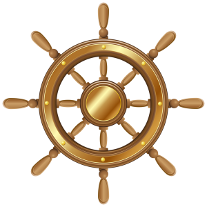 Ship's wheel, rudder PNG