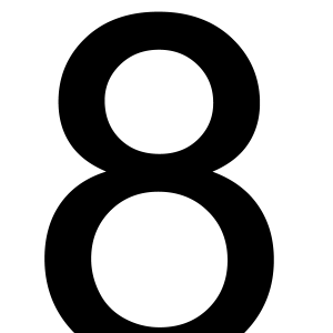 number 8 PNG