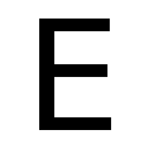 Letter E PNG