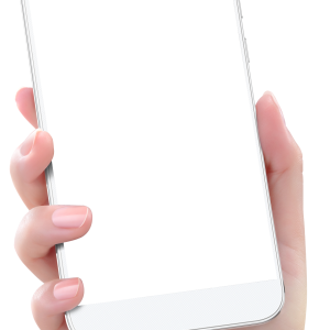 Phone in hand PNG