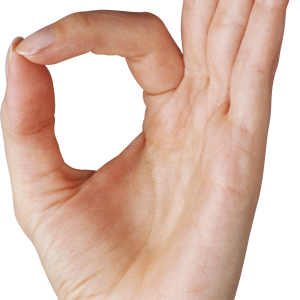 hand ok PNG