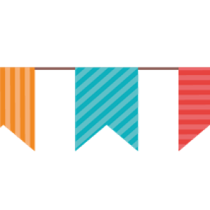 Party flags PNG