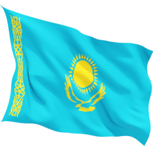 Kazahstan flag PNG