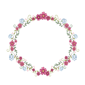 Floral frame PNG