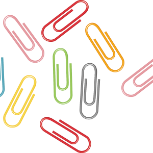 Paper clips PNG image