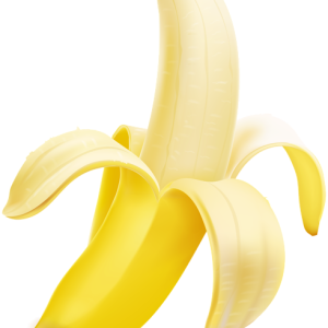 Peeled banana PNG picture