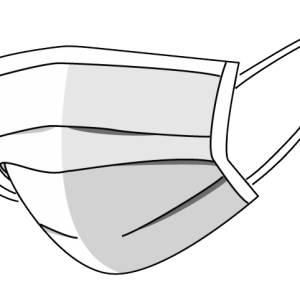 Surgical mask, medical mask PNG