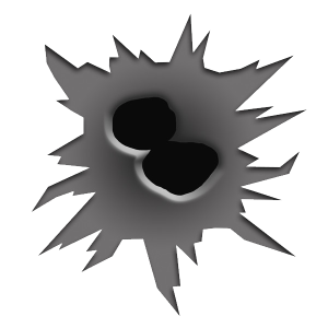 bullet shot hole PNG image