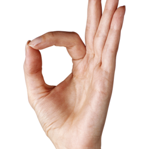 ok hand PNG