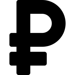 Russian ruble PNG