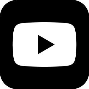 black youtube button PNG