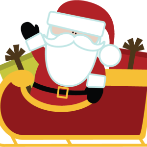 Santa sleigh PNG