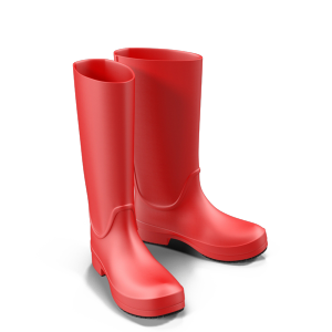 red rubber boots PNG