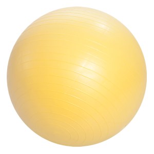 Yellow exercise ball PNG