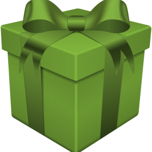 green gift box PNG
