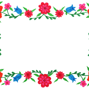 Floral frame PNG