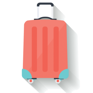 Baggage, trolley bag PNG
