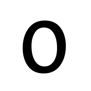 number 0 PNG, zero PNG