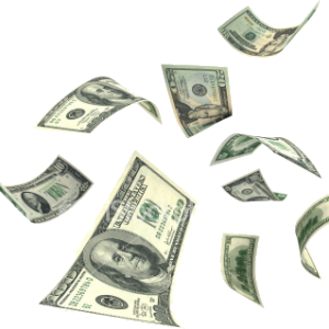 Falling money PNG