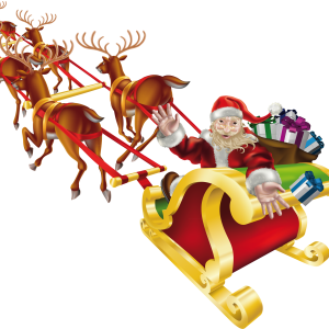Santa sleigh PNG