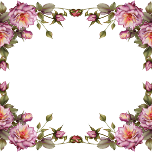 Floral frame PNG