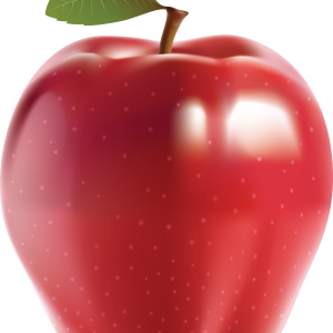 big red apple PNG