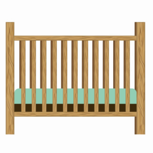 Infant bed, crib PNG