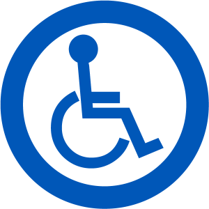 Disabled handicap symbol PNG